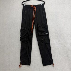 EPTM Pants Mens Small Black Cargo Joggers S-30 Nylon Tech Utility Streetwear